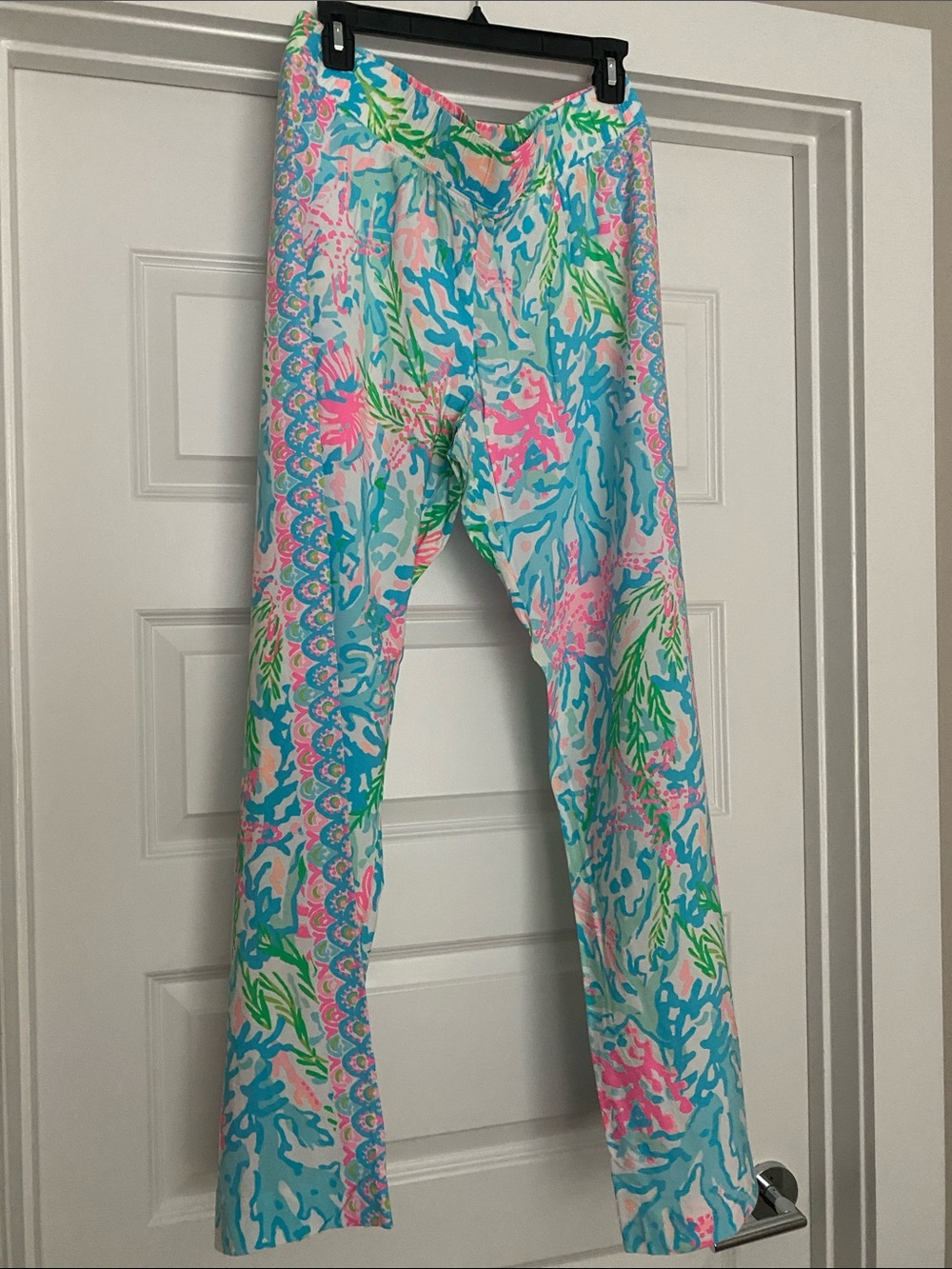 Lilly Pulitzer Pastel Coral Print Lounge Pants - Aqua, Pink & Mint
